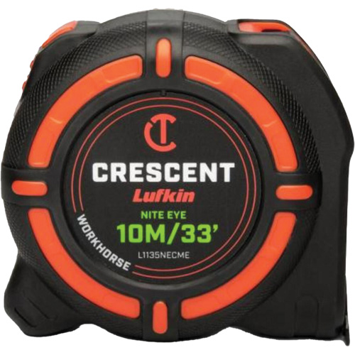 WORKHORSE NITE EYE Tape Measure, 1-1/4" x 35' CSL Industriel Inc.