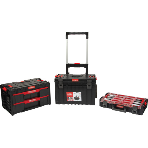 Ensemble de d&eacute;part roulant de coffres &agrave; outils Arx de 3 morceaux, 25-1/5" x 19" x 42-2/5", Noir CSL Industriel Inc.