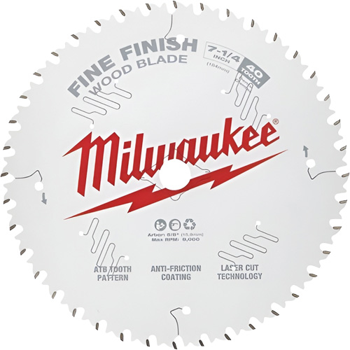 Fine Finish Circular Saw Blades, 7-1/4", 40 Teeth, Wood Use CSL Industriel Inc.