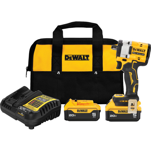 ATOMIC MAX* Cordless Impact Wrench With Hog Ring Anvil Kit, 20 V, 1/2" Socket CSL Industriel Inc.