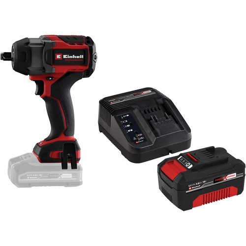 Cl&eacute; &agrave; chocs professionnelle sans fil avec batterie 4 Ah PXC et ensemble de d&eacute;part de chargeur, 18 V, Mandrin 1/2" CSL Industriel Inc.