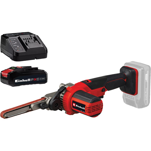 Ponceuse-lime &agrave; courroie 18" sans fil avec batterie 2,5 Ah PXC et ensemble de d&eacute;part de chargeur CSL Industriel Inc.
