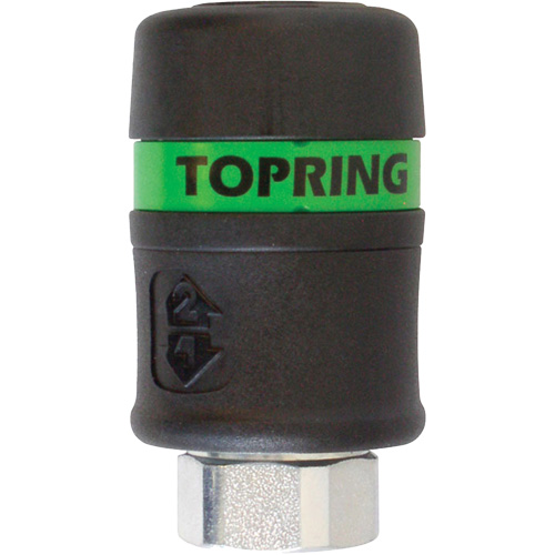 TOPQUIK Ultraflo 7.8 mm Quick Coupler, Polyester Composite, 3/8", Female NPT, 174 PSI CSL Industriel Inc.
