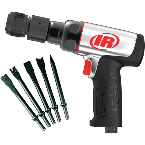 Heavy-Duty Air Hammer with Chisels, 16.2 CFM, 1/4" NPT, 3330 BPM, 3/4" x 2-1/2" (0.0mm x 0.0mm) CSL Industriel Inc.