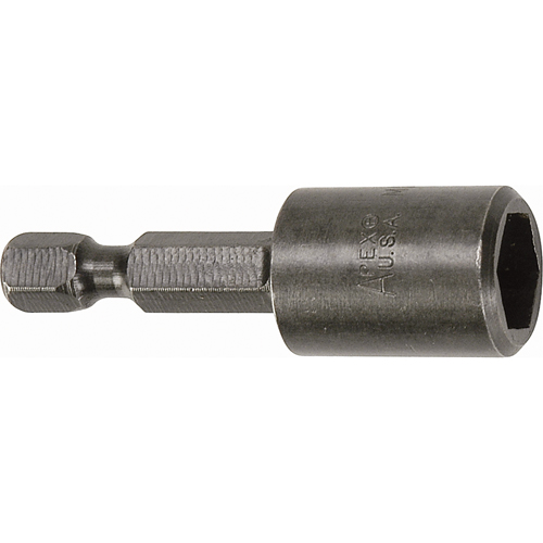 Tourne-&eacute;crou pour vis SAE de feuille m&eacute;tallique, Embout 3/8", Prise 1/4", 1-3/4" lo, Magn&eacute;tique CSL Industriel Inc.