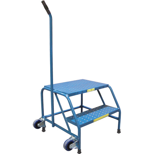 Escabeaux roulants Tilt-N-Roll, 2 marche(s), 24" l x 29" la x 19" h, Capacit&eacute; 300 lb CSL Industriel Inc.