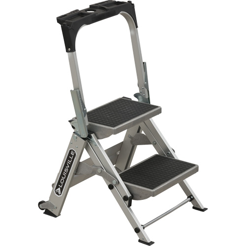 &eacute;chelle escabeau avec roues pivotantes, 2 marches, 23" x 21" x Hauteur 34,50" CSL Industriel Inc.
