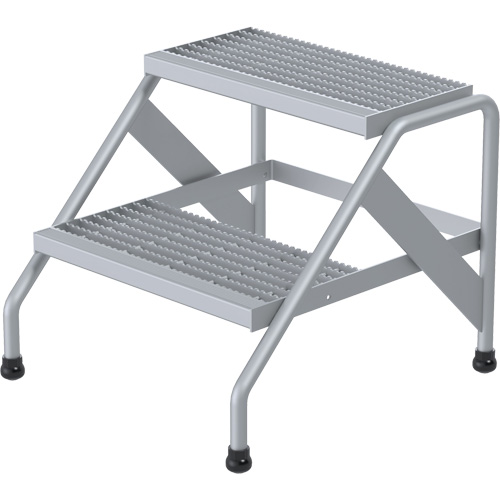 Escabeau en aluminium, 2 marche(s), 22-13/16" la x 24-9/16" lo x 20" h, Capacit&eacute; 500 lb CSL Industriel Inc.