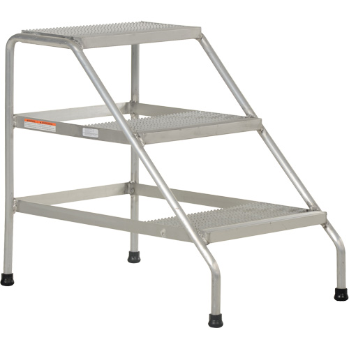 Escabeau en aluminium, 3 marche(s), 22-13/16" la x 34-9/16" lo x 30" h, Capacit&eacute; 500 lb CSL Industriel Inc.