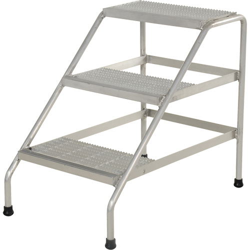 Escabeau en aluminium, 3 marche(s), 22-13/16" la x 34-9/16" lo x 30" h, Capacit&eacute; 500 lb CSL Industriel Inc.