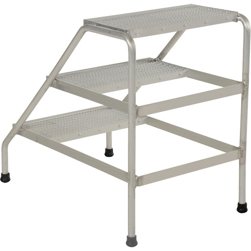 Escabeau en aluminium, 3 marche(s), 22-13/16" la x 34-9/16" lo x 30" h, Capacit&eacute; 500 lb CSL Industriel Inc.