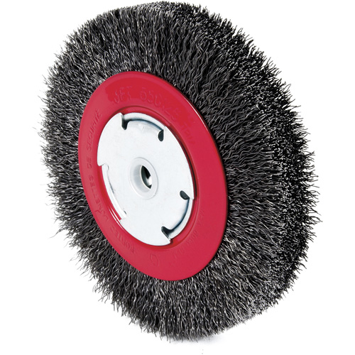 101F-3M Crimped Wire Wheel, 6" Dia., 0.014" Fill, 1/2"/2"/5/8" Arbor CSL Industriel Inc.