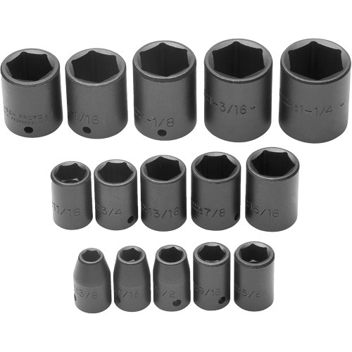 Jeu de douilles, 6 Mcx, Chocs, Prise de 1/2" CSL Industriel Inc.