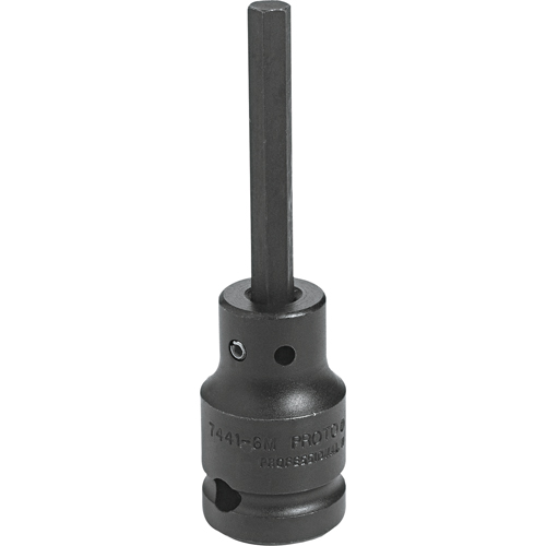 Impact Bit Socket, Hex, 12 mm x 3-1/4" L, 1/2" Drive CSL Industriel Inc.