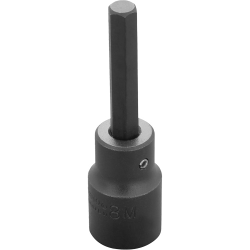 Socket Bit, Hex, 8 mm x 3-1/4" L, 1/2" Drive CSL Industriel Inc.