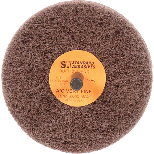 Meule Buff & Blend Standard Abrasives, 3" dia. x 3" la, Arbre 1/4", Oxyde d'aluminium CSL Industriel Inc.