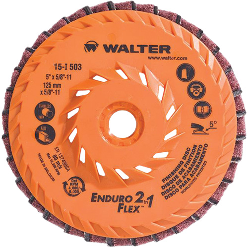 Meule &agrave; lamelles Enduro-Flex 2-in-1, 5" x 5/8"-11, Grain 80, C&eacute;ramique CSL Industriel Inc.