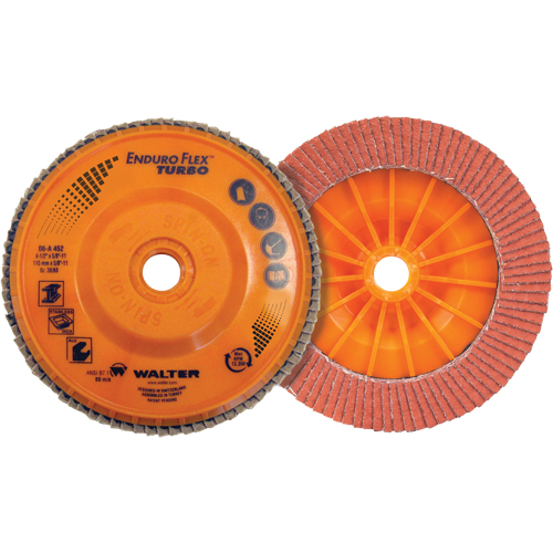 Disque &agrave; lamelles Turbo Enduro-Flex, 4-1/2" x 5/8"-11, Type 27S, Grain 36/60, C&eacute;ramique CSL Industriel Inc.