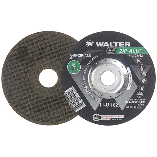 Zip Alu Cut-Off Wheel, 6" x 3/64", 7/8" Arbor, Type 27, Aluminum Oxide, 10200 RPM CSL Industriel Inc.