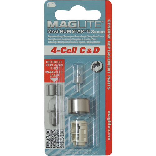 Ampoule de rechange pour lampe de poche &agrave; 4 piles C & D CSL Industriel Inc.