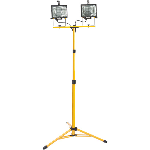 Twin-Head Work Light, Halogen, 500 W, 16000 Lumens, Steel Housing CSL Industriel Inc.