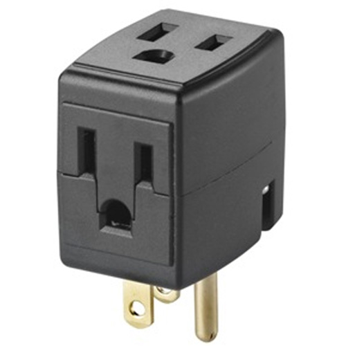 Cube triple mis &agrave; la terre, 3 Prise(s), Aucune, 15 A, 1875 W, 125 V CSL Industriel Inc.