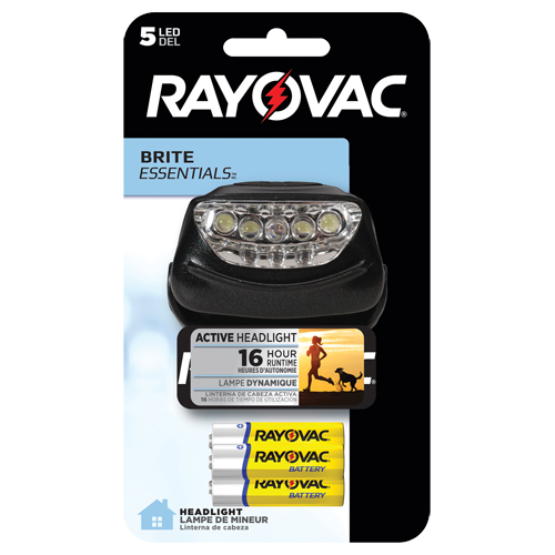Brite Essentials Headlight, LED, 14 Lumens, 16 Hrs. Run Time, AAA Batteries CSL Industriel Inc.