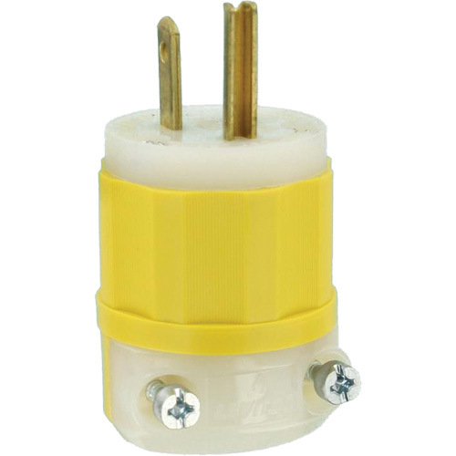 Industrial Grade Straight-Blade Plug, Impact Modified Nylon, 15 A, 125 V CSL Industriel Inc.