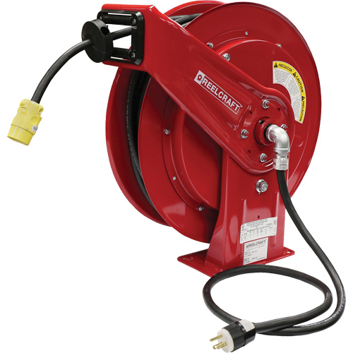 70000 Power Cord Reel, 100', SEOOW, 12 Gauge, 15 A CSL Industriel Inc.