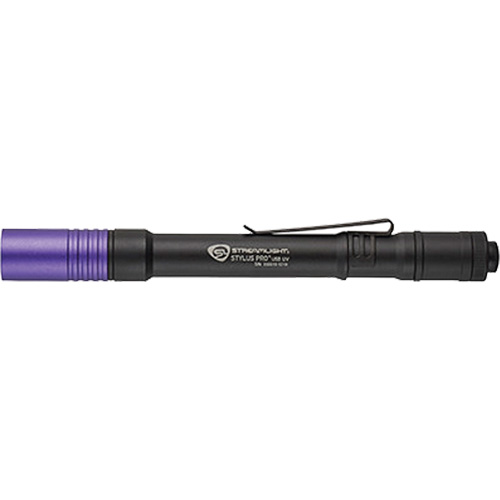 Lampe stylo UV avec port de recharge micro USB Stylus Pro, DEL, Corps en Aluminium, piles Rechargeable, Compris CSL Industriel Inc.