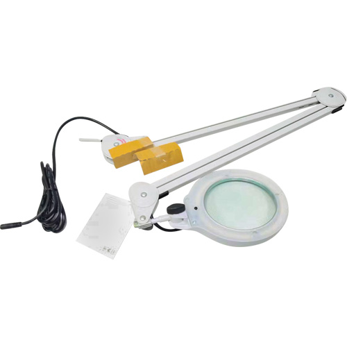 Magnifying Lamp, 3 Diopter, LED Light, 45" Arm, C-Clamp, Grey CSL Industriel Inc.