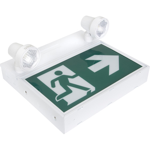 Enseigne d'homme qui court avec &eacute;clairage de s&eacute;curit&eacute;, DEL, &agrave; piles/&agrave; raccordement fixe, 12-1/10" lo x 11" la, Pictogramme CSL Industriel Inc.