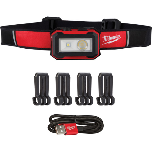 Magnetic Headlamp & Task Light, LED, 450 Lumens, 2.5 Hrs. Run Time, Rechargeable Batteries CSL Industriel Inc.