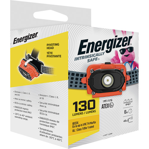 Intrinsically Safe&reg; Headlamp, LED, 130 Lumens, 6 Hrs. Run Time, AAA Batteries CSL Industriel Inc.