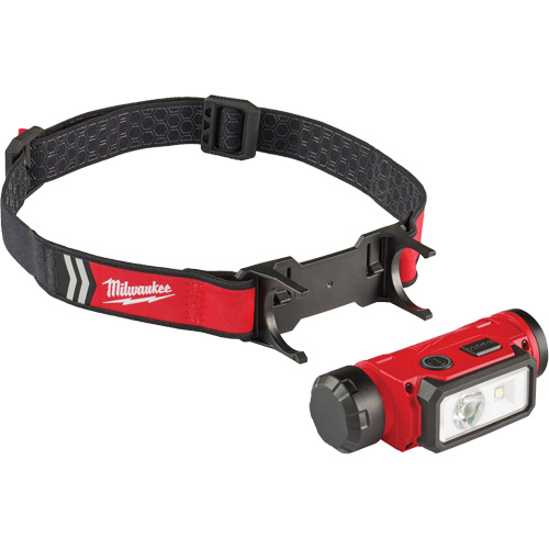Lampe frontale pour casque de s&eacute;curit&eacute; USB REDLITHIUM, DEL, 600 lumens, 5 hres de fonctionnement, piles Rechargeable CSL Industriel Inc.