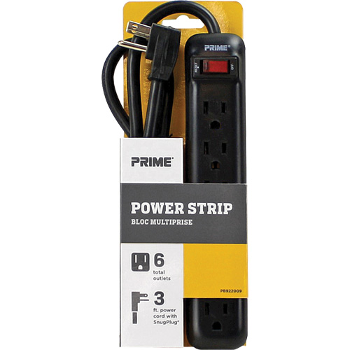 Bloc multiprise, 6 Prise(s), 3', 15 A, 1875 W, 125 V CSL Industriel Inc.