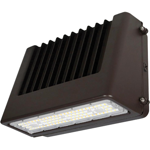 Wall Pack Light Fixture, LED, 120 V, 80 W, 6.5" H x 9.3" W x 14.4" D CSL Industriel Inc.