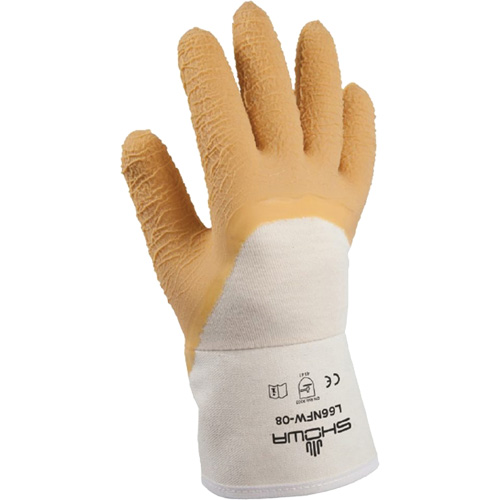 Gants pour usage g&eacute;n&eacute;ral L66NFW, 8/Petit, R&ecirc;vetement Latex de caoutchouc, Enveloppe en Coton CSL Industriel Inc.