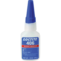 Adh&eacute;sif instantan&eacute; Prism 406, Transparent, Bouteille, 0,7 liq. oz. CSL Industriel Inc.