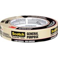 Scotch&reg; General Purpose Masking Tape 2020, 24 mm (1") x 55 m (180'), Tan CSL Industriel Inc.