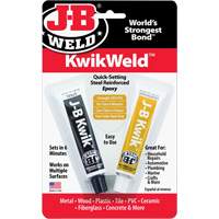 KwikWeld Epoxy, Two-Part, Tube, 2 oz., Grey CSL Industriel Inc.