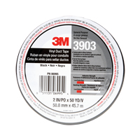 3903 Vinyl Duct Tape, 1245 mm (49") W x 46 m (151') L, 6.5 mils, Black CSL Industriel Inc.