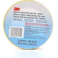 764 General-Purpose Vinyl Tape, 76 mm (3") W x 32.9 m (108') L, 5 mils, Yellow CSL Industriel Inc.