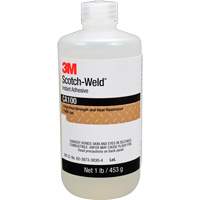 Adh&eacute;sif instantan&eacute; CA100 Scotch-Weld, Blanc cass&eacute;, Bouteille, 1 lb CSL Industriel Inc.