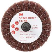 Scotch-Brite Combi-Wheel, 2-1/2" Dia., 120 Grit, Aluminum Oxide CSL Industriel Inc.