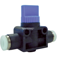 2-Way Straight Union Miniature Hand Valve, 1/4" NPT Air Inlet, 1/4" NPT Outlet, 150 PSI CSL Industriel Inc.