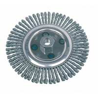 Knot Wire Wheel Brushes - Stringer Bead, 4-7/8" Dia., 0.02" Fill, 5/8"-11 Arbor, Steel CSL Industriel Inc.
