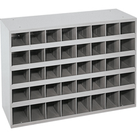 Armoires pour bacs de rangement en acier, 33-3/4" la x 12" p x 23-7/8" h, Gris CSL Industriel Inc.