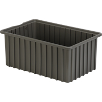Divider Box&reg; Containers, Polyethylene, 16.5" W x 10.9" D x 7" H, Grey CSL Industriel Inc.