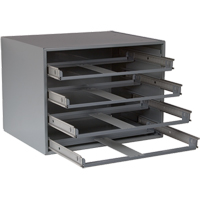 Casiers pour boîtes &agrave; compartiments, Acier, 4 compartiments, 20" la x 15-3/4" p, 15" h, Gris CSL Industriel Inc.